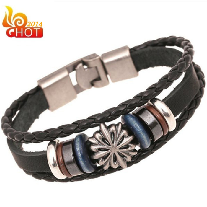 New-men-woven-leather-charm-bracelet-jewelry-wholesale-mens-fashion-designer-braided-bracelets ...