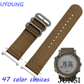New For Suunto essential Core Watch Band 24MM Black Nato Nylon Strap Adapters Lugs Tools For