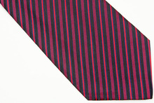 NT0600 Red Black Stripes Man s Woven Necktie New Classic Silk Polyester Party Business Casual Wedding