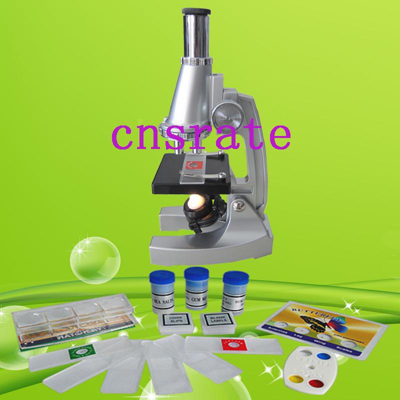 2014 NEW Birthday Gift 100x 400x 900x Educational Illuminated LED Student Toy Children Microscope for Kids