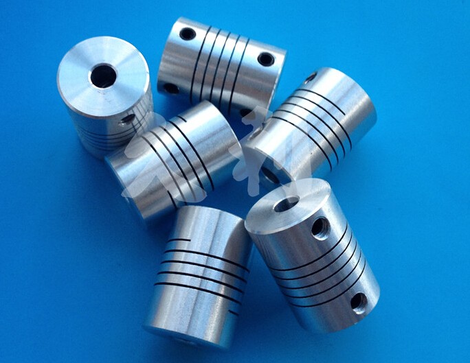 Description Picture 2 of item5mm*8mm  3D printer Stepper Motor Flexible Coupling Coupler /encoder flexible coupling/winding shaft coupling Aluminum