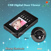 Strong IR Infrared Eye Door Doorbell Peephole Viewer Camera Video Door Viewer With Motion Sensor