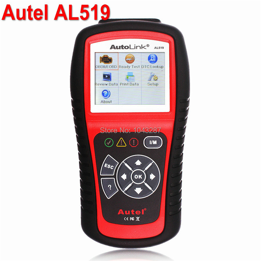 Autel AutoLink AL519 OBDII/CAN SCAN TOOL AL 519 OBD2 EOBD Code Reader With Multi-Language English Spanish French