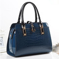 2014 Hot Selling Fashion Patent Leather Women Bag Crocodile Pattern