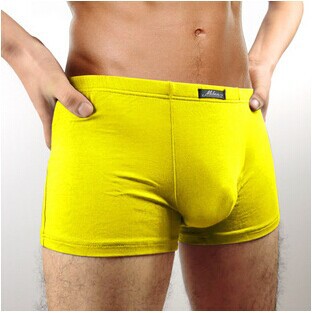 2015 New Men s Underwear Boxer Shorts Bamboo Fiber Solid Color Pants Breathable Antibacterial Pantalones Para