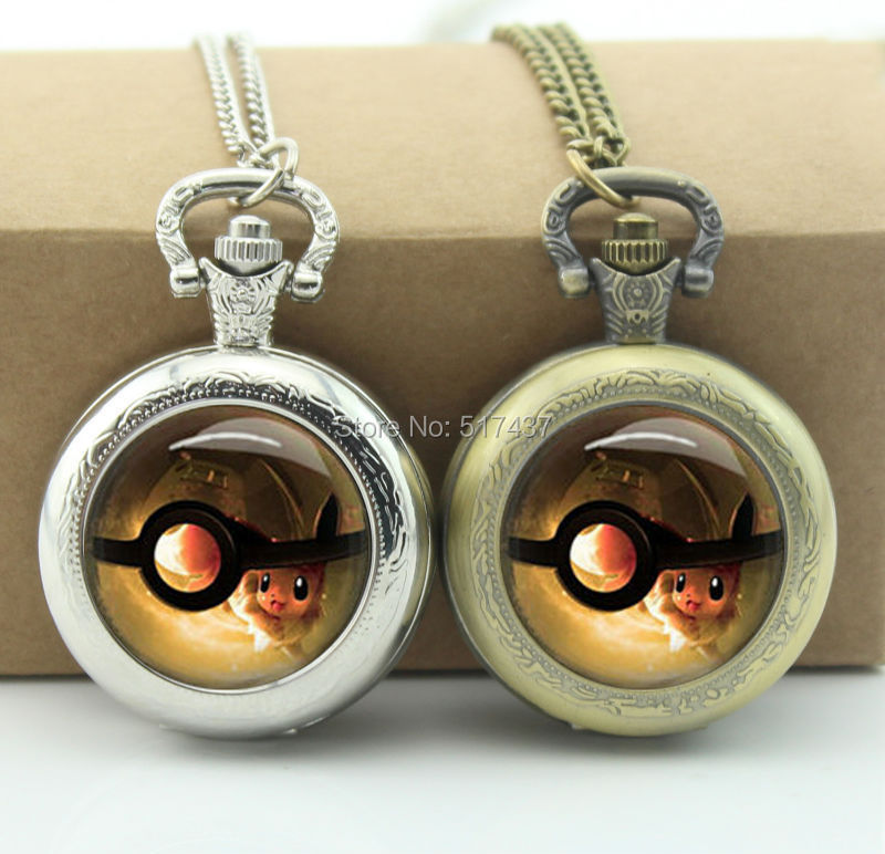 WT-00295 Pokemon pocket watch necklace-