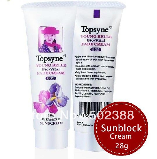 Topsyne Sunblock Cream 28g Young Belle Bio Vital Fade Cream Vitamin E