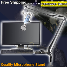Broadcasting Studio Microphone Mic Stand Scissor Boom Shock Mount Folding Desktop Universal Cantilever Support Cantilever Stand