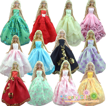30 Items = 10 Wedding Dress Princess Gown +10Pairs Shoes + 10 accessory Clothes For Barbie Doll Baby GIFT Toy