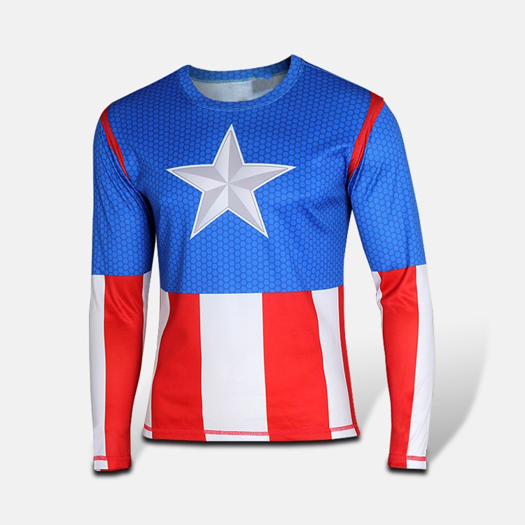 new avengers spiderman batman superman iron man men long sleeve T shirt avengers alliance 2 superhero