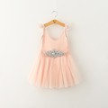 Hot Sell 2016 Baby Girls Tulle Lace Dresses Kids Girl Summer style TuTu Princess Dress with