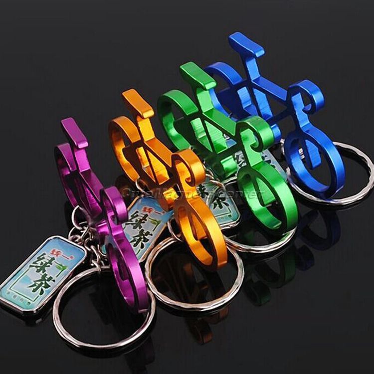 Metal Fashion Sturdy Durable Key Chains Colorful Cycling Bike Bicycle