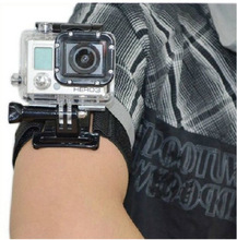 Gopro Accessories 360 Degrees Armlet Wrist Band Arm Shell Strap with Go pro Adapter Mount For