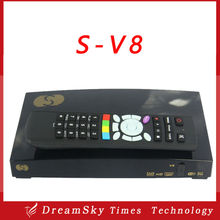 Original S-V8 HD satellite receiver S-box V8 Tv box support 2xUSB WEB TV cccamd newcamd Weather Forecast