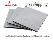 4Pcs/Lot Vacuum Cleaner HEPA Filter for Philips Electrolux Replacement Motor filter cotton filter wind air inlet outlet fIlter