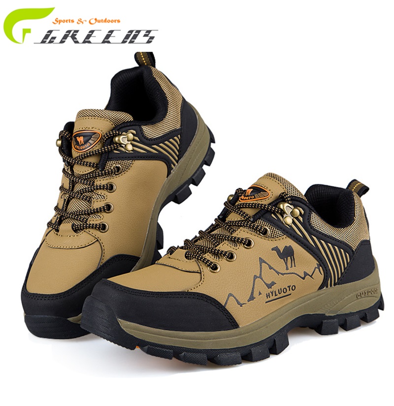Plus size Men Outdoor Hiking Shoes Professional Breathable men climbing shoes brand genuine leather Sports Shoes trekking shoes