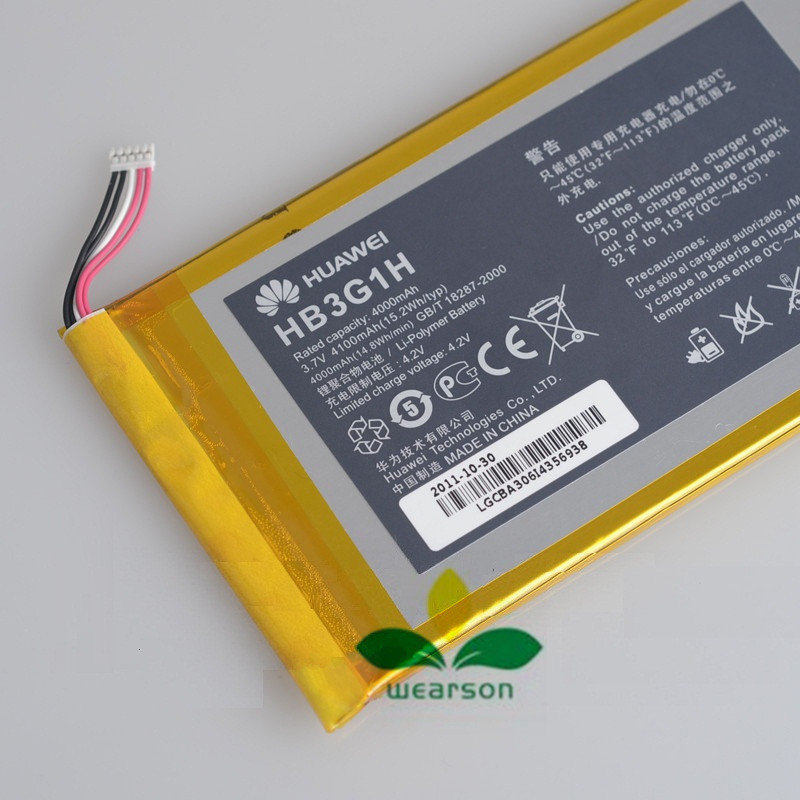 100% Original New Build in tablet pc battery for Huawei MediaPad s7-301u 301w 302 303 HB3G1H batttery free shipping (1)