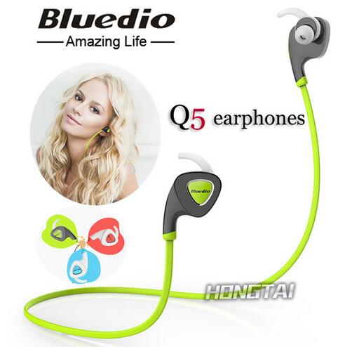 Bluedio Q5 Bluetooth V4.1 Earphone Stereo In Ear Earbud Headset Wireless Sports Sweatproof Headphone Support APP Noisy Reduction