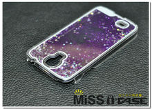 Glitter Stars Dynamic Liquid Quicksand Hard Case Cover For Samsung Galaxy S4 I9500 Transparent Clear Phone