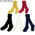 Baby Girls Winter Leggings 2016Brand Collants File Children Pants Match with Dress Cotton Knit Kids Leggings
