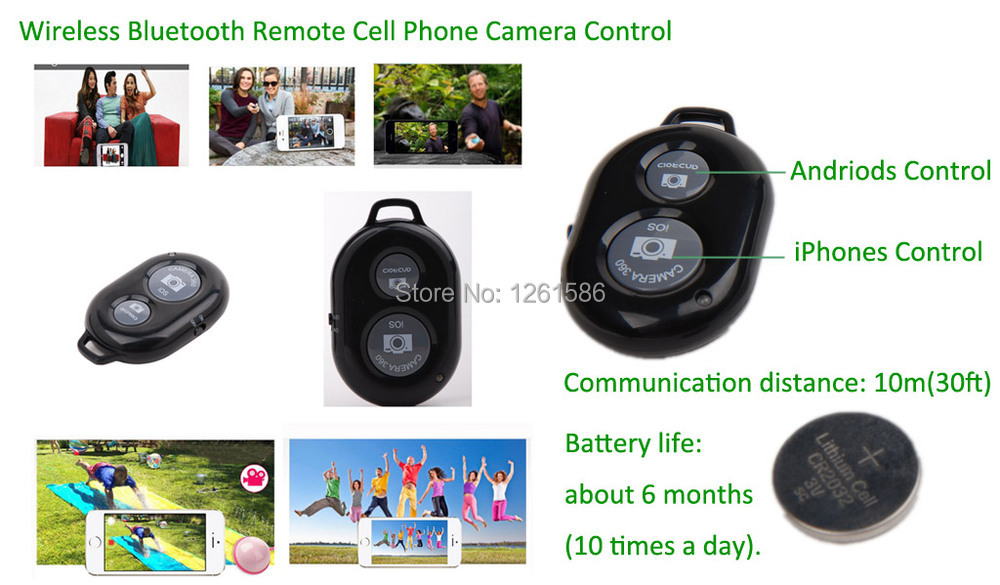 Selfie Accessory Kit Bundle for Cell Phone,Monopod Tripod Mount+Remote5