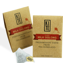 Taiwan Milk Oolong Tea ,36 pieces , Top quality whole leaves oolong tea in pyramid tea bags, by KITE.