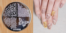 1 Piece Hive Flower Pattern etc hehe 1 36 Series Nail Art Image Plate Stamper Stamping