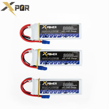 11.1V 3s 3000mAh lipo battery 30C max 35C EC3 plug 3pcs Xpower lithium batteries for RC Helicoptes Airplane drone parts