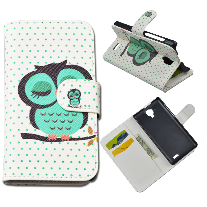 10 Patterns Fashion Flip PU leather Case for Lenovo A536 A358t Cover Wallet Phone Cases with