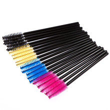 50pcs 2015 New one off Eyelash Extension Beauty Supplies multicolor Brush Lash for XP008
