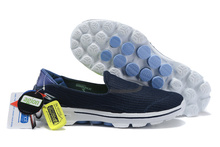 2015 Hot new arrival slip-on air mesh skechers running shoes for men breathable men’s go walk 3 Summer sport shoes Free Shipping