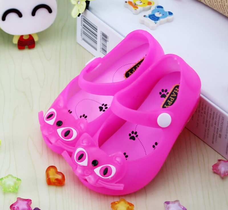 Girl sandals Mini Melissa jelly shoes party pink waterproof Children shoe crystal slip-resistant sandals calzado nina zapatillas