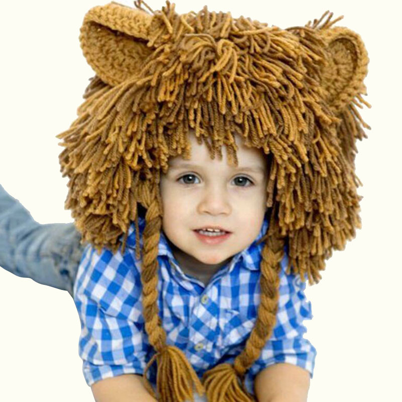 Unisex Kid Boy's Hats Headgear Cosplay Costume Cap Hat Fancy Lion Feature Gift Photo Props