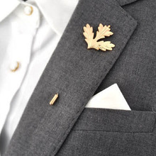 Popular Men’s Corsage Boutonniere Retro Male Maple Brooch Collar Pin Brand Accessories Trendy Suits Shirts Lapel Pin Brooches