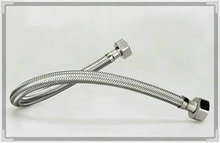 three holes 1 pair 20 Stainless Steel Flexible Water pipe double female cap G1 2 B