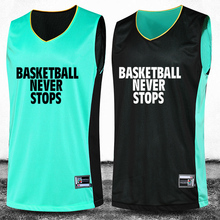 2016 New Basketball Suit Basketball Training Sets Double Sided Professional Customization Number&Logo&Name