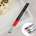 3Pcs set UV Gel Crystal Brush Set Nail Art Pen Brush Salon Manicure Nail Pen Brush