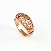 Fashion Crystal Ring 18K Rose Gold Plated Made with Genuine Austrian Crystals Full Sizes Wedding Ring For Men And Women ring