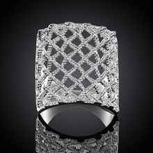 Free Shipping 925 Silver Ring Fine new arrivals Fashion anillos Fishnet Jewelry Ring Women Men Finger