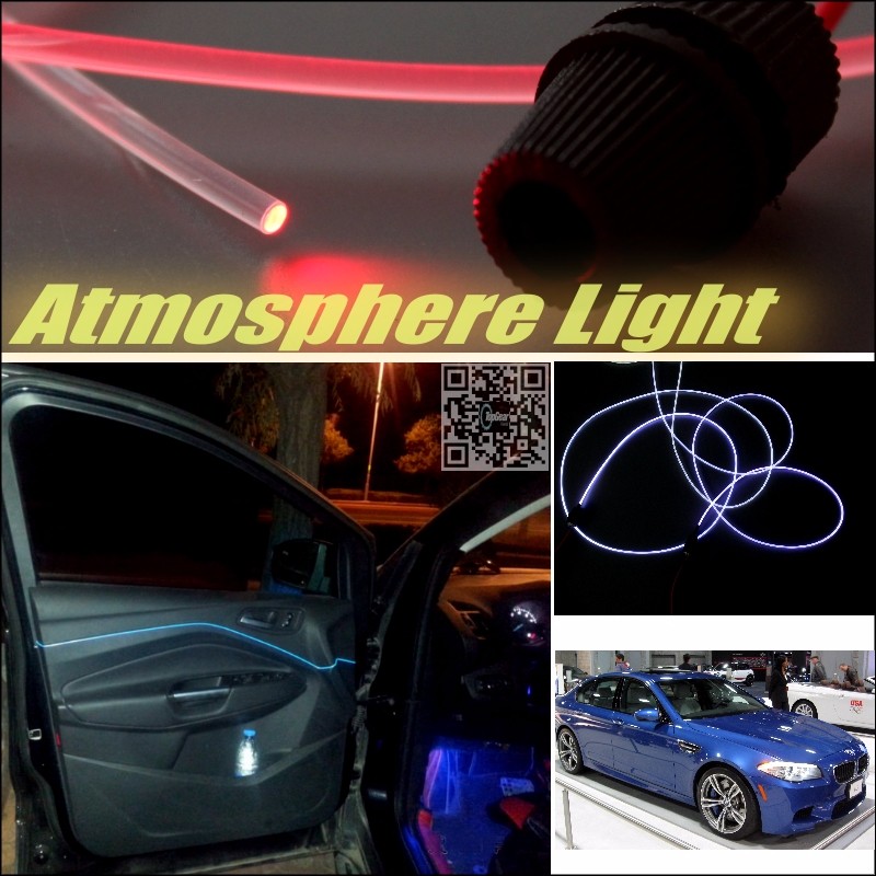 Car Atmosphere Light Fiber Optic Band For BMW 5 M5 F10 F11 F07 2010~2015 Interior Refit No Dizzling Cab Inside DIY Air light
