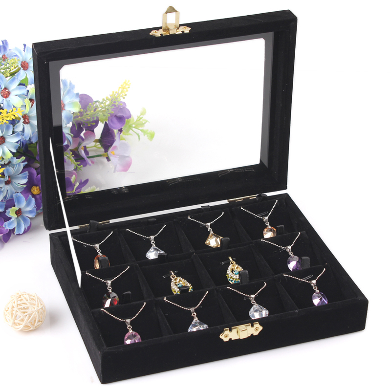 A211-4  Free shipping Pendant jewelry show  Jewelry Storage Box Jewelry display and storage acrylic cosmetic organizer stand box