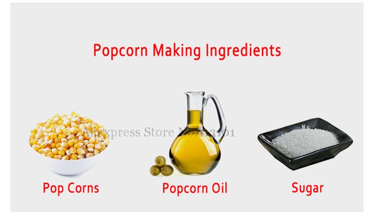 2020 Popcorn Popper Machine Household Popcorn Maker Retro Style Corn