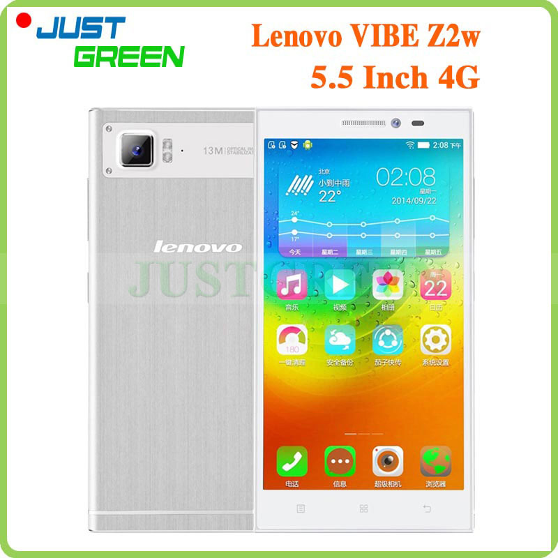 5 5 1280x720 Lenovo VIBE Z2W Android 4 4 Cell Phone MSM8916 Quad Core 2GB RAM