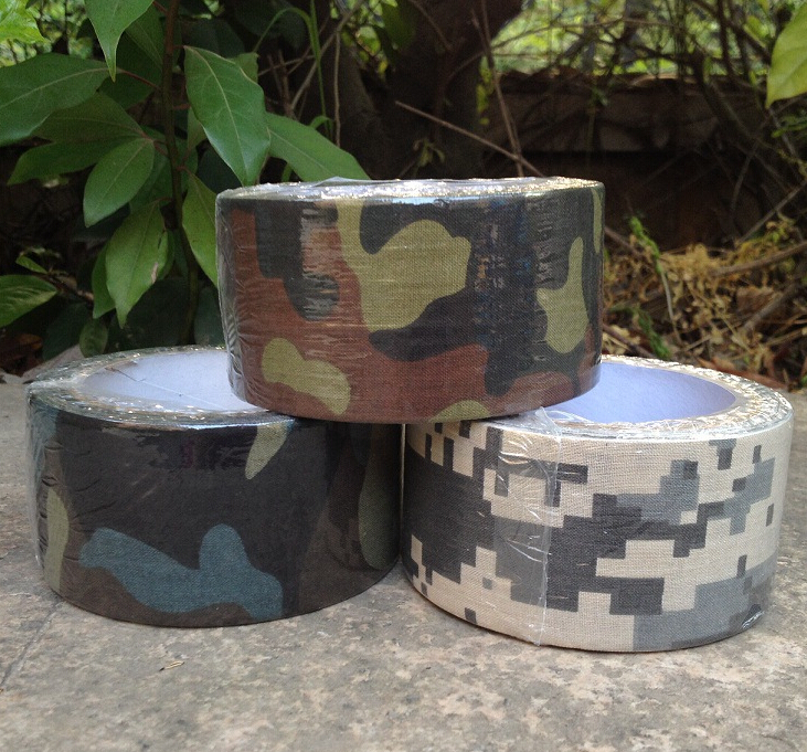 Military Tactical Multi functional Camouflage 5cm 10M Tape Hunting accessories Bionic Adhesive Cotton Tape