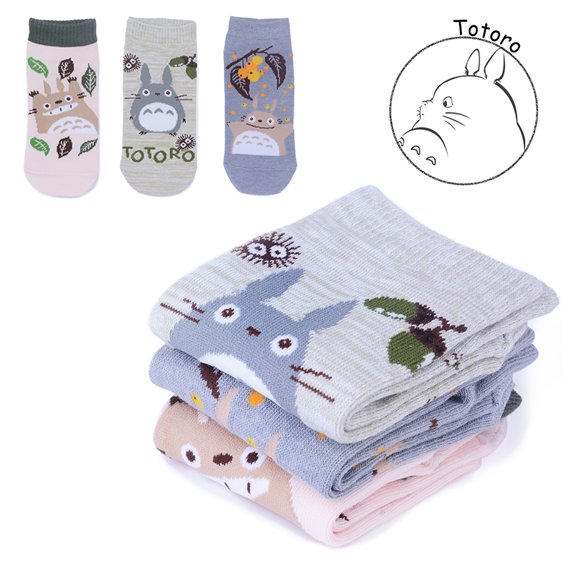 3 pairs Cotton Socks for Kids High Quality Kids Socks Cartoon Totoro Socks for Children Wholesale 9-12 Years