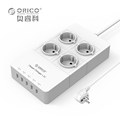 ORICO HPC 4A5U Home Office 4 AC EU Surge Protection with 5 Port USB Charger White