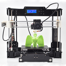 OMNI 2016 Big Acrylic Frame Reprap Prusa I3 DIY 3D Printer 3 D impressora KIT Machine with 2rolls filament LCD Screen 8G SD Card
