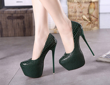 2016 Extreme high Heels With Platform Women Sexy High Heels Shoes Lady Party Club Pumps Slip On Pumps 18 cm Heels Valentine Shoe