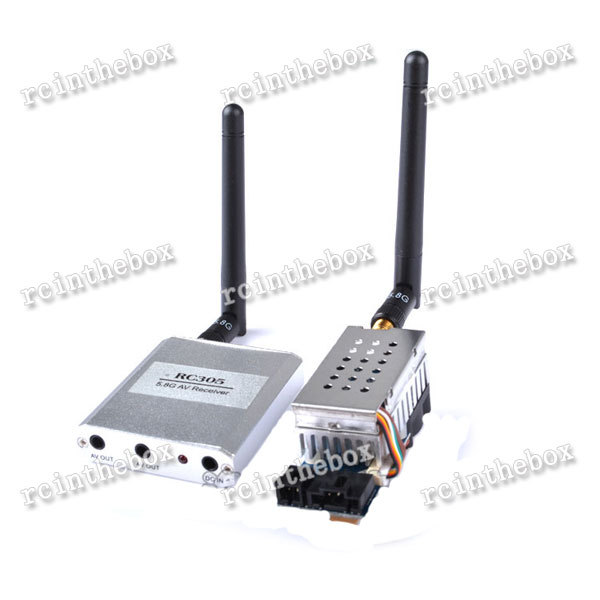 5 8G FPV 2W 8 Ch 2000mW Wireless Audio Video Transmitter AV Sender RC305 Receiver Kit