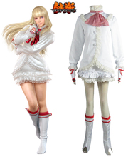 Tekken 6 Lili White Lolita Dress Game Cosplay Costume